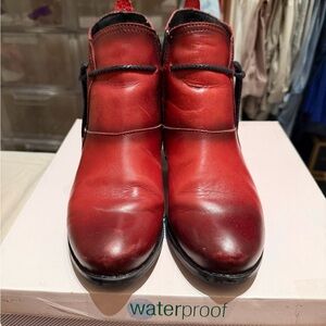 Eric Michael Red Waterproof Women's Boots